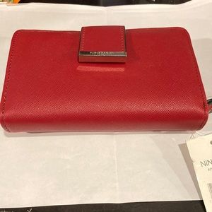 Nine West Red French Wallet